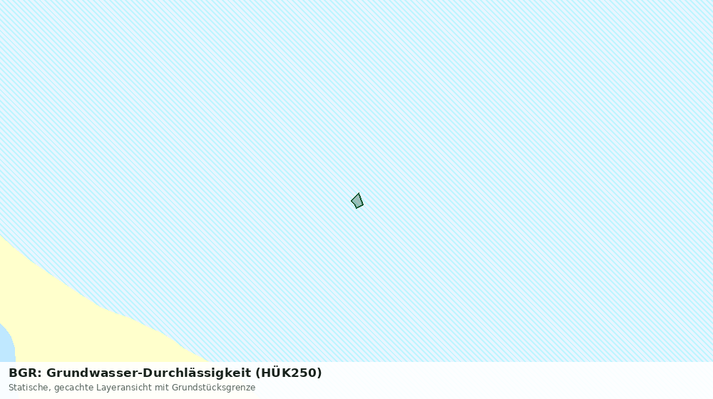Statische Kartenansicht: BGR: Grundwasser-Durchlässigkeit (HÜK250)