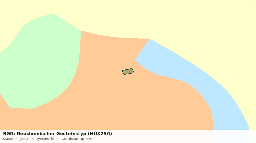 Statische Kartenansicht: BGR: Geochemischer Gesteinstyp (HÜK250)