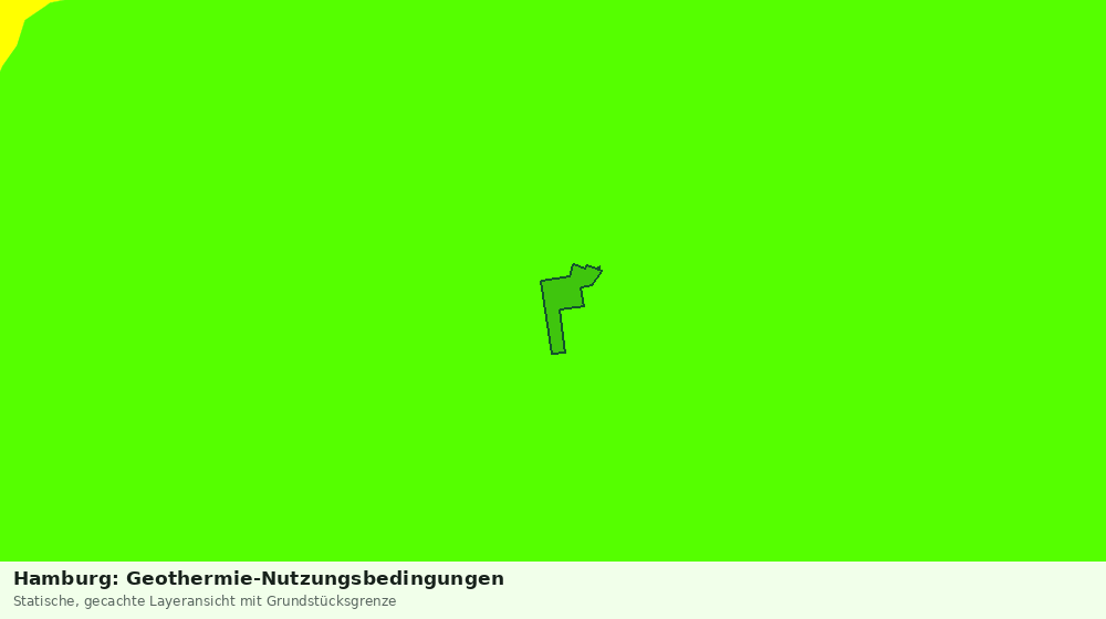 Statische Kartenansicht: Hamburg: Geothermie-Nutzungsbedingungen