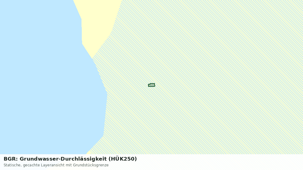 Statische Kartenansicht: BGR: Grundwasser-Durchlässigkeit (HÜK250)