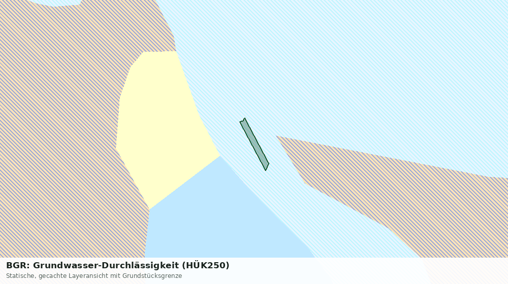Statische Kartenansicht: BGR: Grundwasser-Durchlässigkeit (HÜK250)