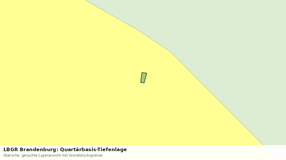 Statische Kartenansicht: LBGR Brandenburg: Quartärbasis-Tiefenlage
