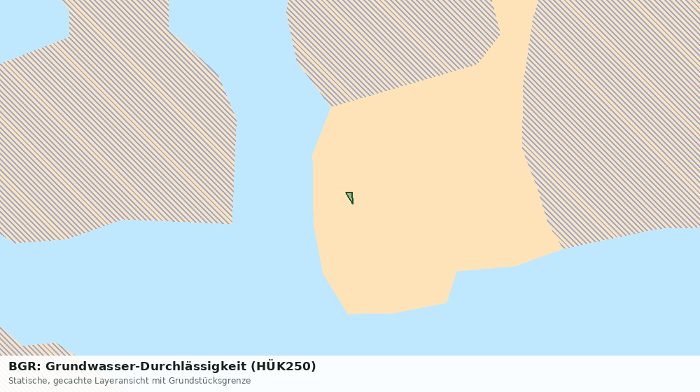 Statische Kartenansicht: BGR: Grundwasser-Durchlässigkeit (HÜK250)