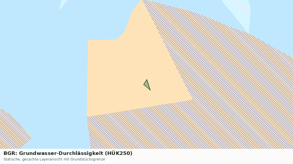 Statische Kartenansicht: BGR: Grundwasser-Durchlässigkeit (HÜK250)