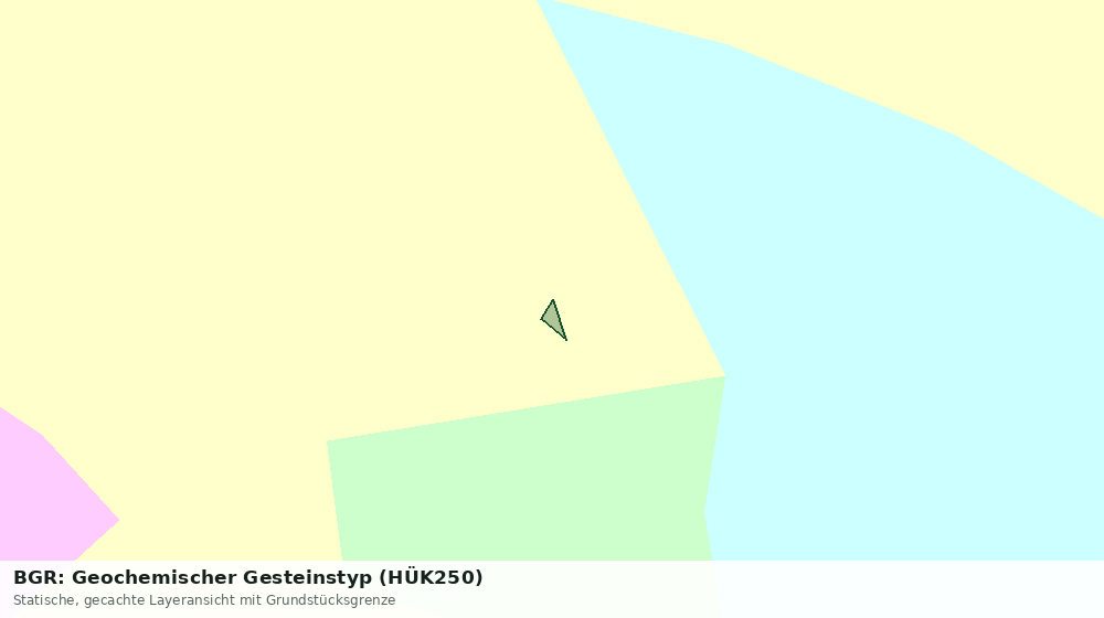 Statische Kartenansicht: BGR: Geochemischer Gesteinstyp (HÜK250)