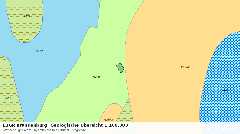 Statische Kartenansicht: LBGR Brandenburg: Geologische Übersicht 1:100.000
