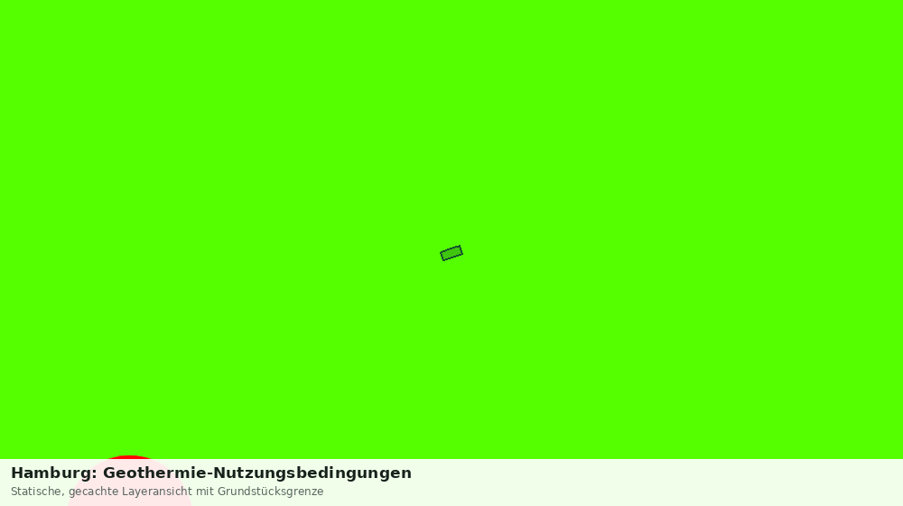 Statische Kartenansicht: Hamburg: Geothermie-Nutzungsbedingungen