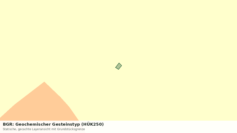 Statische Kartenansicht: BGR: Geochemischer Gesteinstyp (HÜK250)