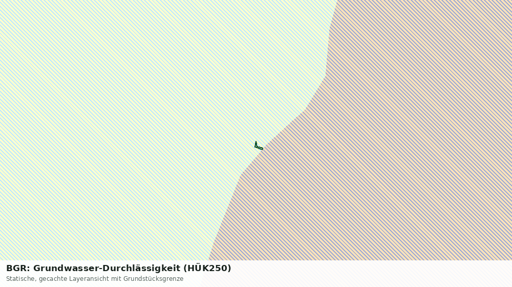Statische Kartenansicht: BGR: Grundwasser-Durchlässigkeit (HÜK250)