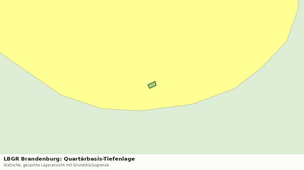 Statische Kartenansicht: LBGR Brandenburg: Quartärbasis-Tiefenlage