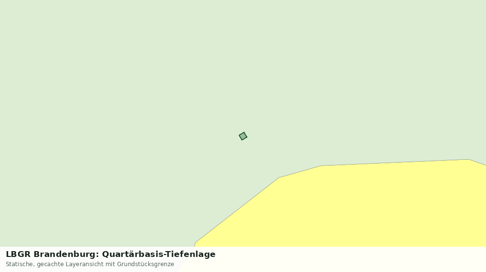 Statische Kartenansicht: LBGR Brandenburg: Quartärbasis-Tiefenlage