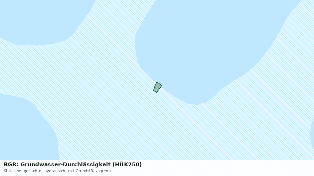 Statische Kartenansicht: BGR: Grundwasser-Durchlässigkeit (HÜK250)