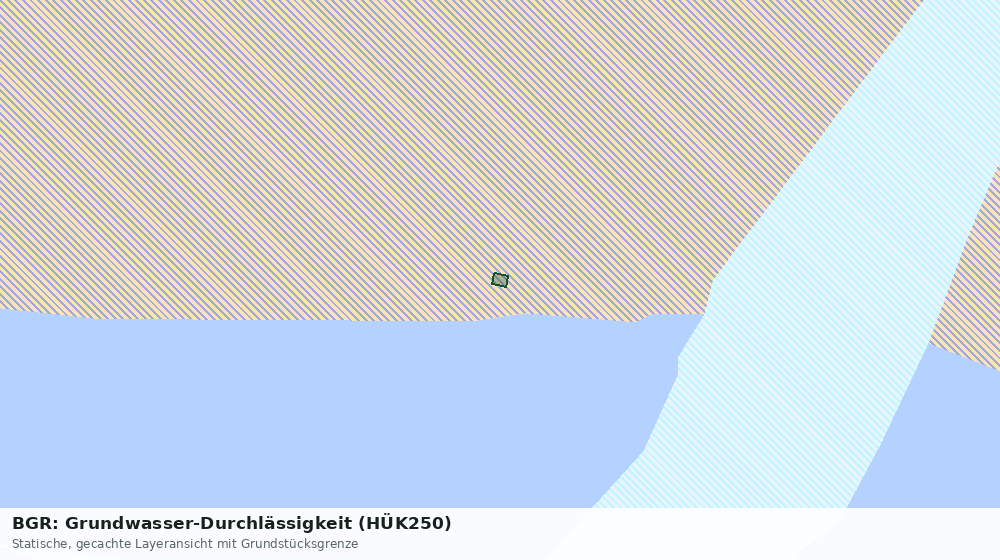 Statische Kartenansicht: BGR: Grundwasser-Durchlässigkeit (HÜK250)