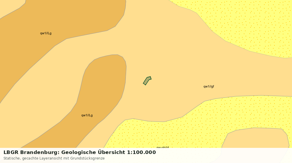 Statische Kartenansicht: LBGR Brandenburg: Geologische Übersicht 1:100.000