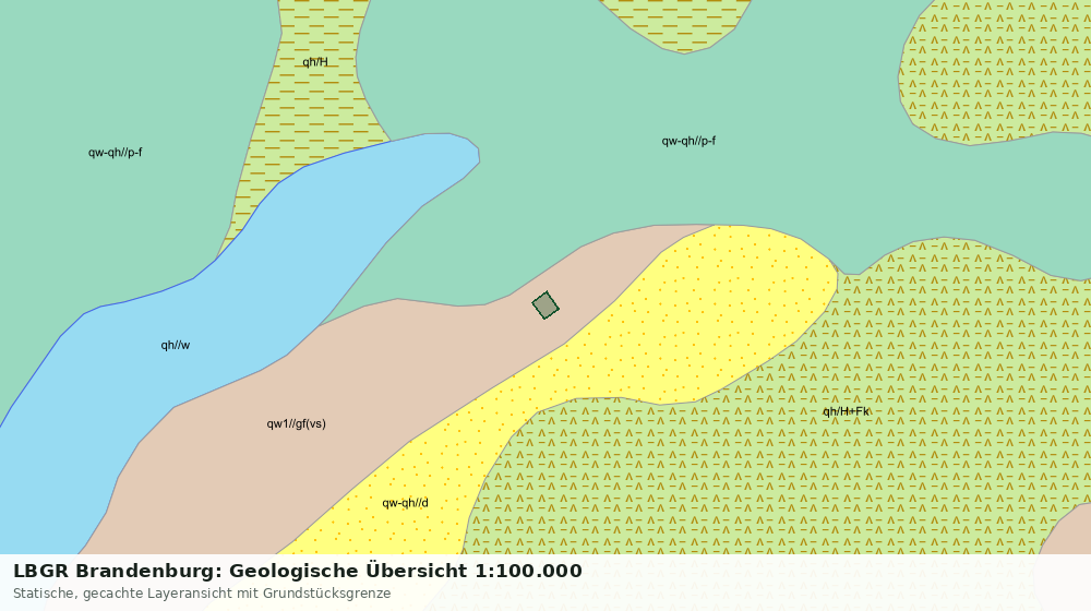 Statische Kartenansicht: LBGR Brandenburg: Geologische Übersicht 1:100.000