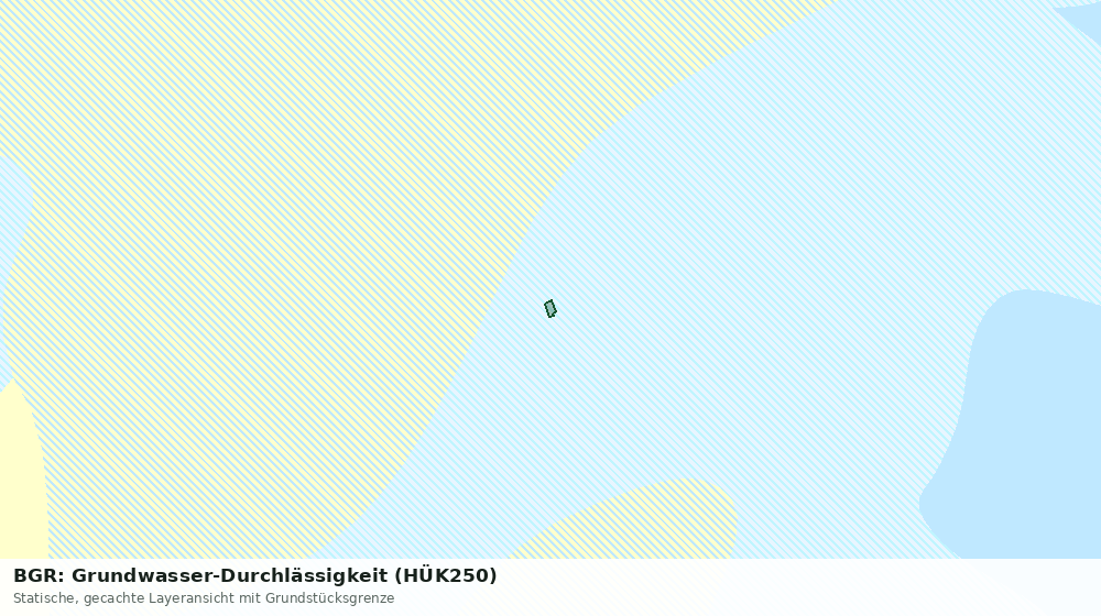 Statische Kartenansicht: BGR: Grundwasser-Durchlässigkeit (HÜK250)