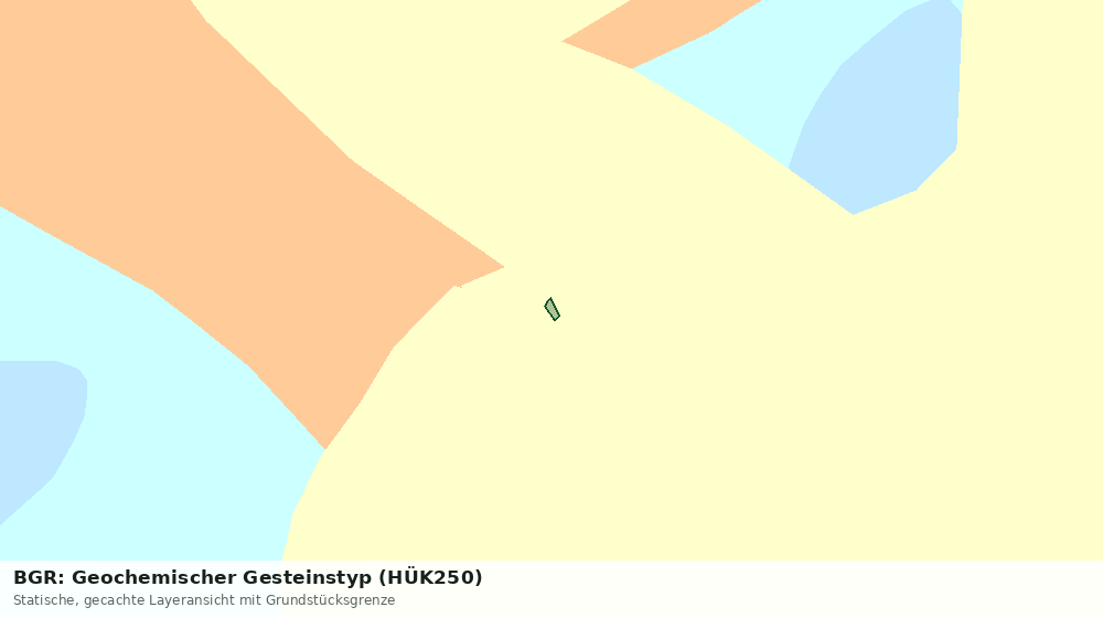 Statische Kartenansicht: BGR: Geochemischer Gesteinstyp (HÜK250)