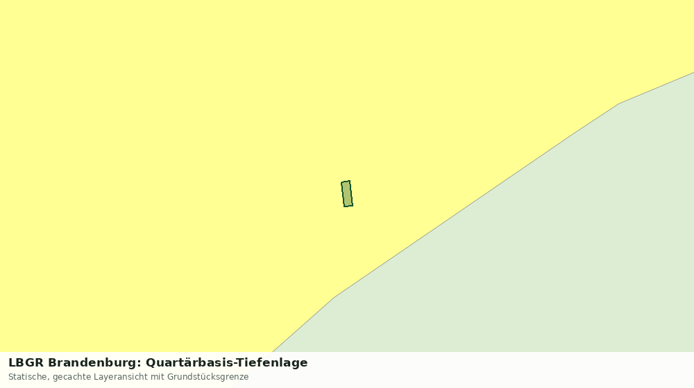 Statische Kartenansicht: LBGR Brandenburg: Quartärbasis-Tiefenlage