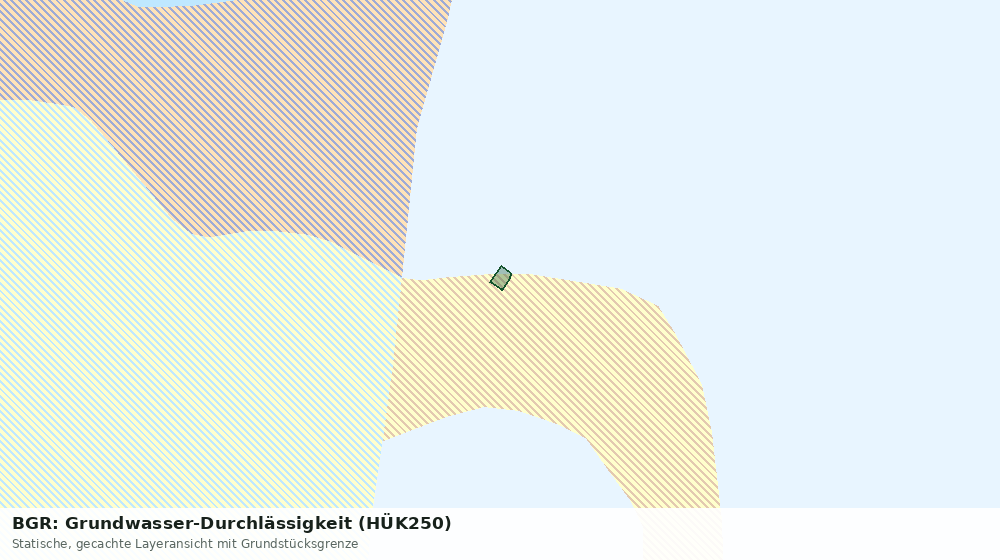 Statische Kartenansicht: BGR: Grundwasser-Durchlässigkeit (HÜK250)