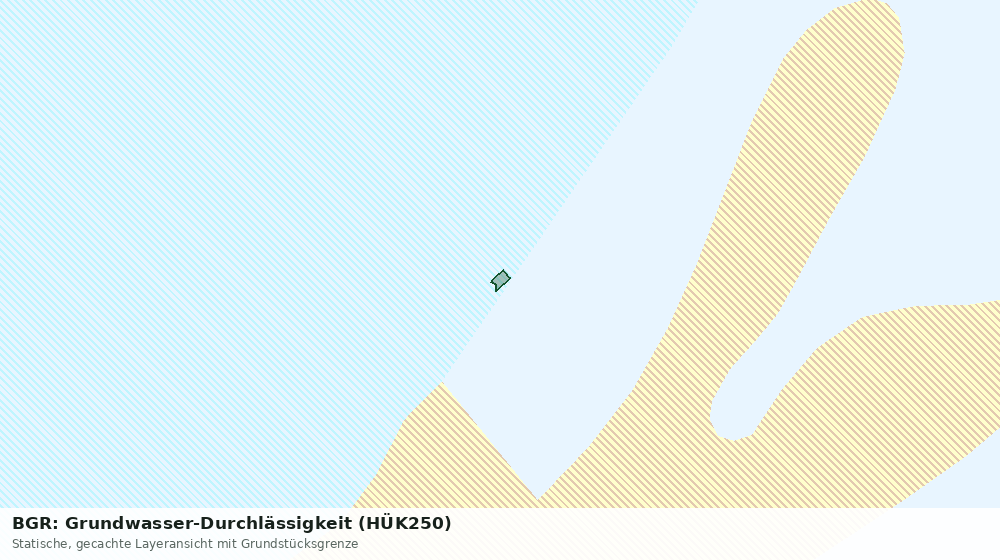 Statische Kartenansicht: BGR: Grundwasser-Durchlässigkeit (HÜK250)
