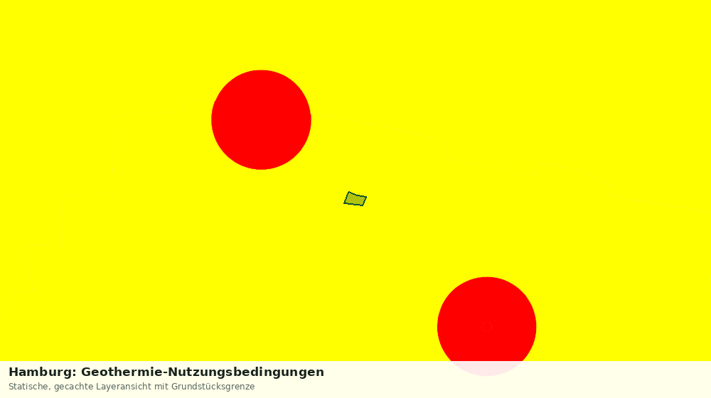 Statische Kartenansicht: Hamburg: Geothermie-Nutzungsbedingungen