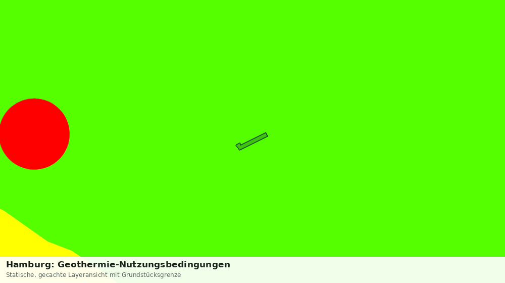 Statische Kartenansicht: Hamburg: Geothermie-Nutzungsbedingungen