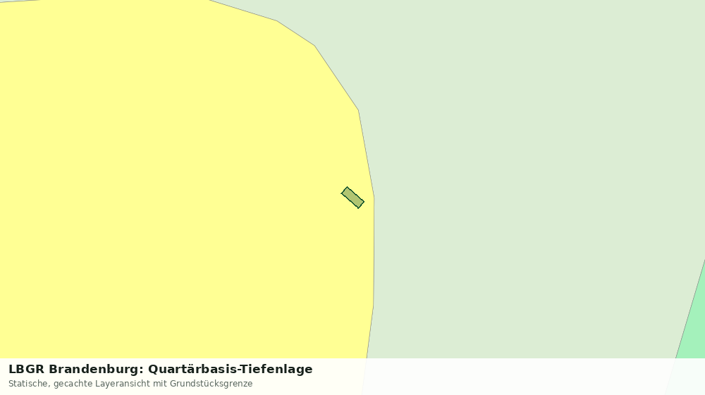 Statische Kartenansicht: LBGR Brandenburg: Quartärbasis-Tiefenlage