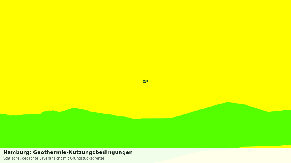 Statische Kartenansicht: Hamburg: Geothermie-Nutzungsbedingungen