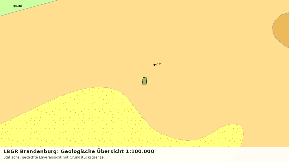 Statische Kartenansicht: LBGR Brandenburg: Geologische Übersicht 1:100.000