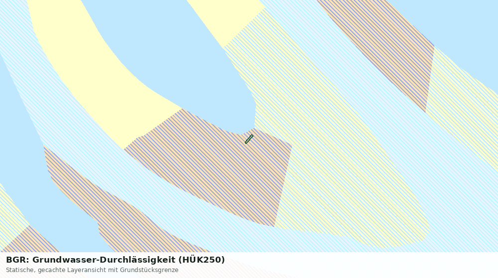 Statische Kartenansicht: BGR: Grundwasser-Durchlässigkeit (HÜK250)