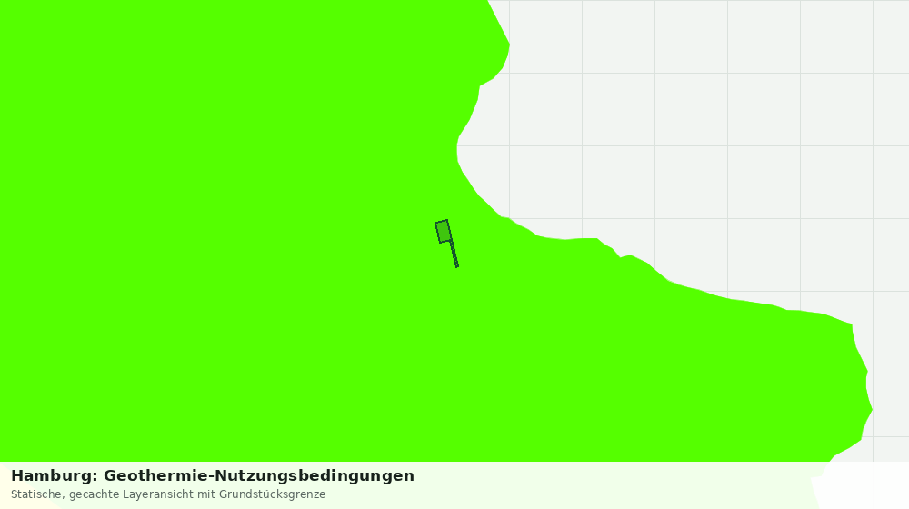 Statische Kartenansicht: Hamburg: Geothermie-Nutzungsbedingungen