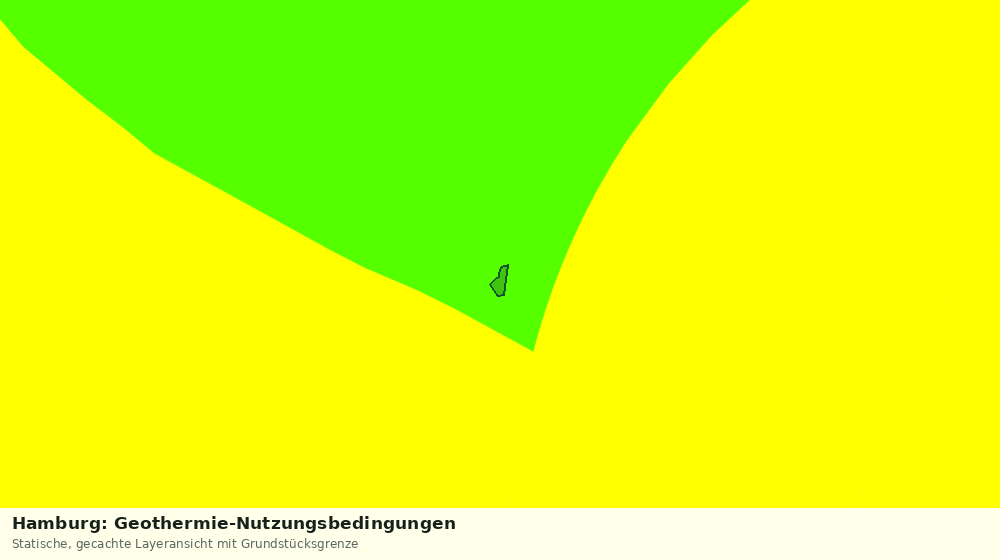 Statische Kartenansicht: Hamburg: Geothermie-Nutzungsbedingungen