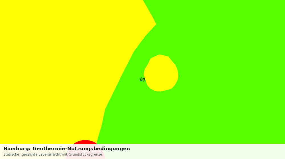 Statische Kartenansicht: Hamburg: Geothermie-Nutzungsbedingungen