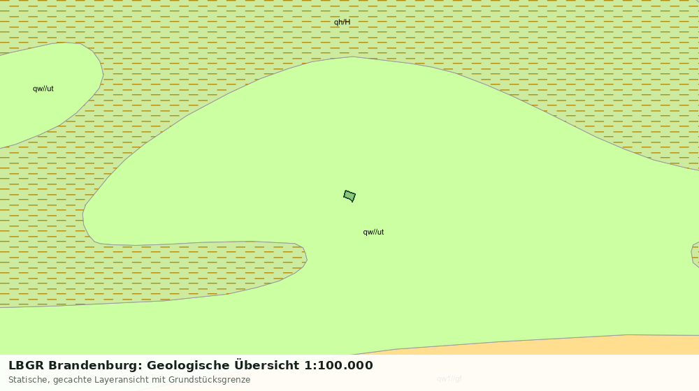 Statische Kartenansicht: LBGR Brandenburg: Geologische Übersicht 1:100.000