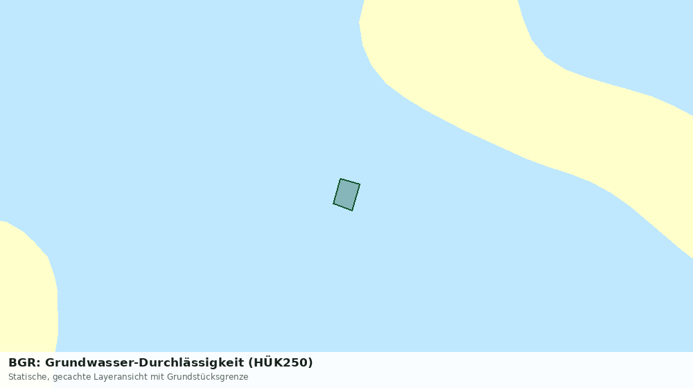 Statische Kartenansicht: BGR: Grundwasser-Durchlässigkeit (HÜK250)