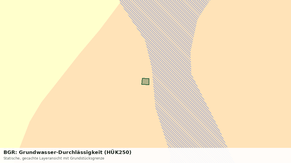 Statische Kartenansicht: BGR: Grundwasser-Durchlässigkeit (HÜK250)
