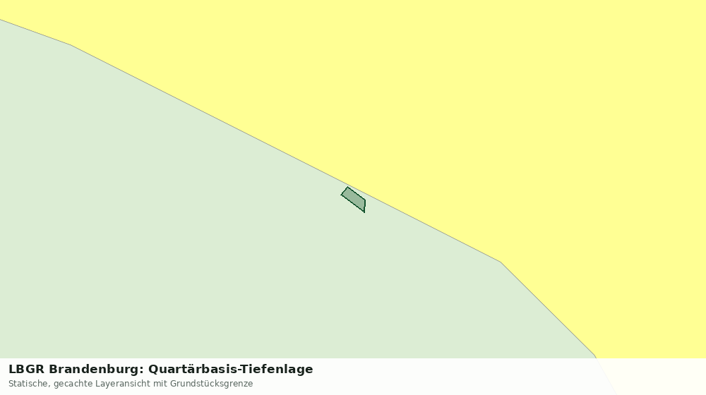 Statische Kartenansicht: LBGR Brandenburg: Quartärbasis-Tiefenlage