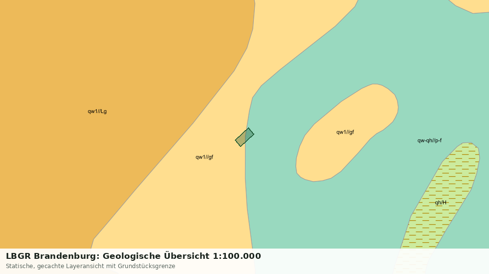 Statische Kartenansicht: LBGR Brandenburg: Geologische Übersicht 1:100.000