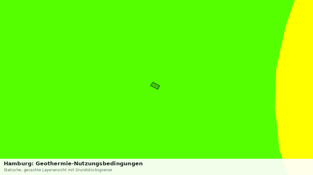 Statische Kartenansicht: Hamburg: Geothermie-Nutzungsbedingungen