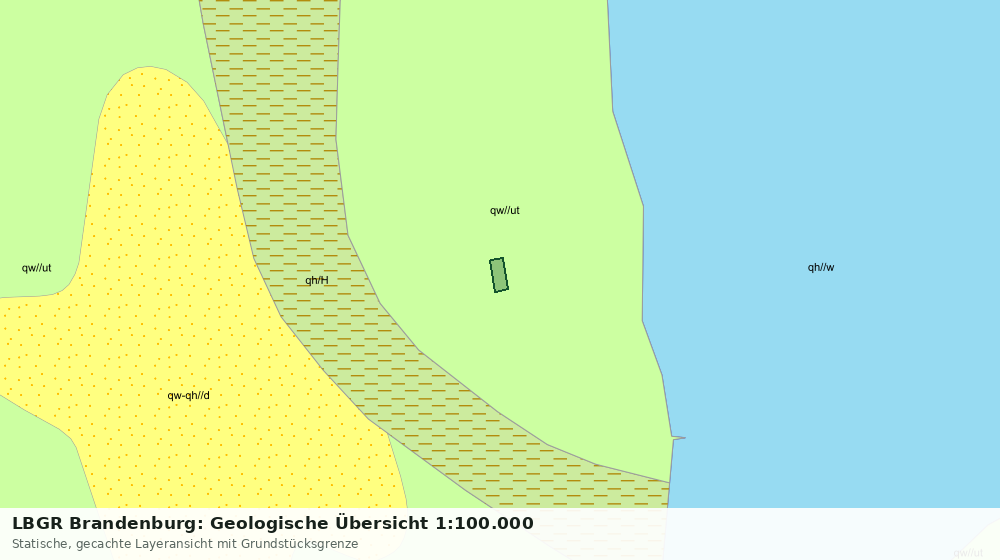 Statische Kartenansicht: LBGR Brandenburg: Geologische Übersicht 1:100.000