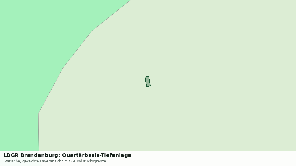 Statische Kartenansicht: LBGR Brandenburg: Quartärbasis-Tiefenlage