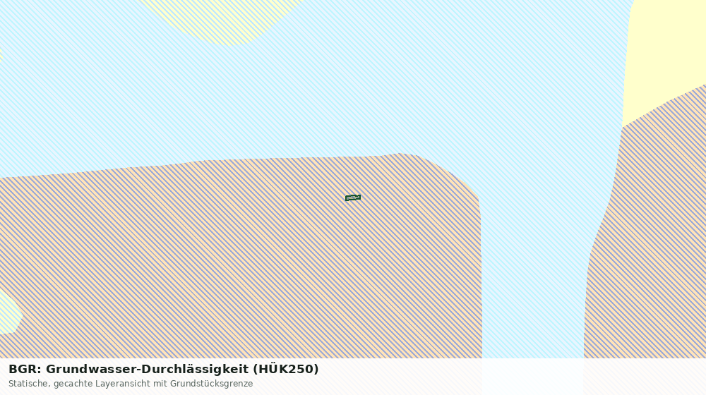 Statische Kartenansicht: BGR: Grundwasser-Durchlässigkeit (HÜK250)