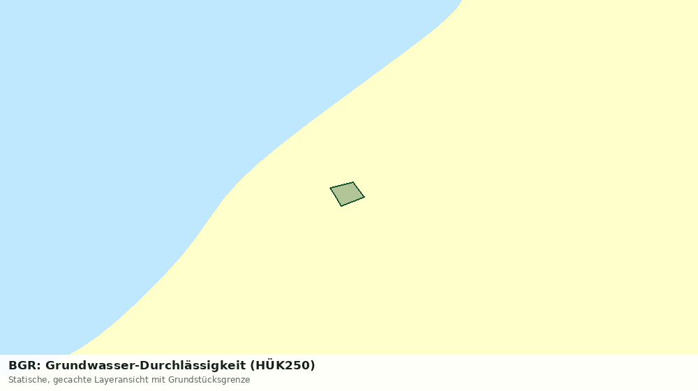 Statische Kartenansicht: BGR: Grundwasser-Durchlässigkeit (HÜK250)