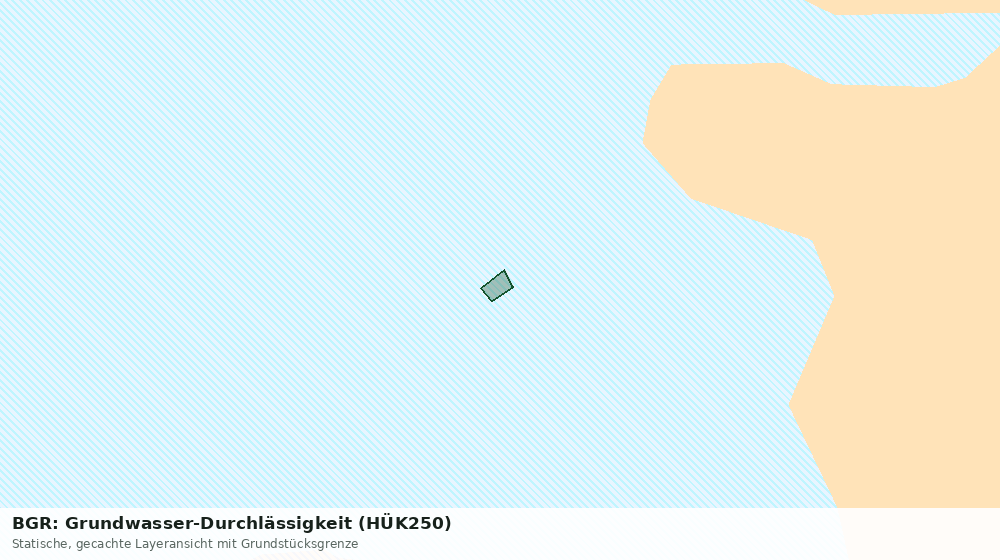 Statische Kartenansicht: BGR: Grundwasser-Durchlässigkeit (HÜK250)
