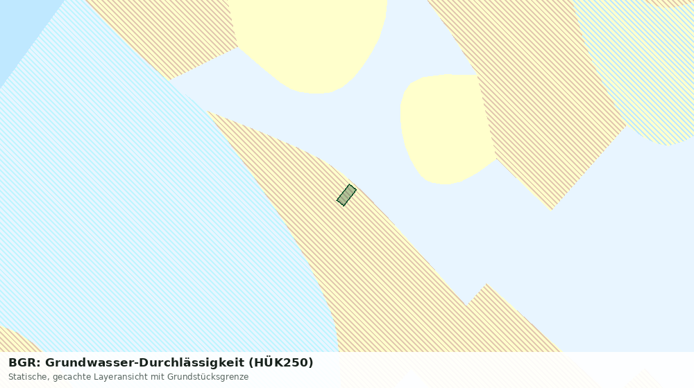 Statische Kartenansicht: BGR: Grundwasser-Durchlässigkeit (HÜK250)