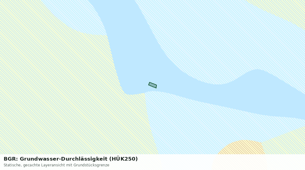 Statische Kartenansicht: BGR: Grundwasser-Durchlässigkeit (HÜK250)