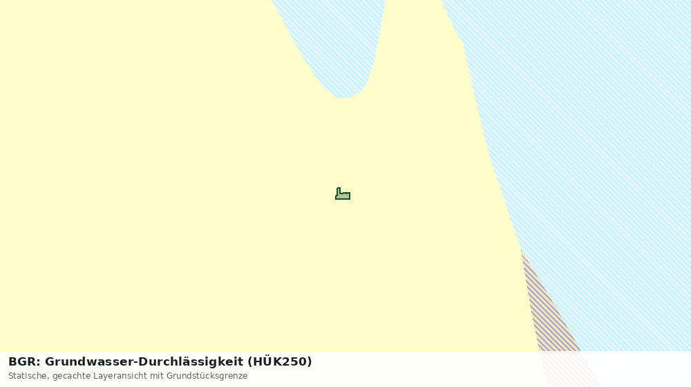 Statische Kartenansicht: BGR: Grundwasser-Durchlässigkeit (HÜK250)
