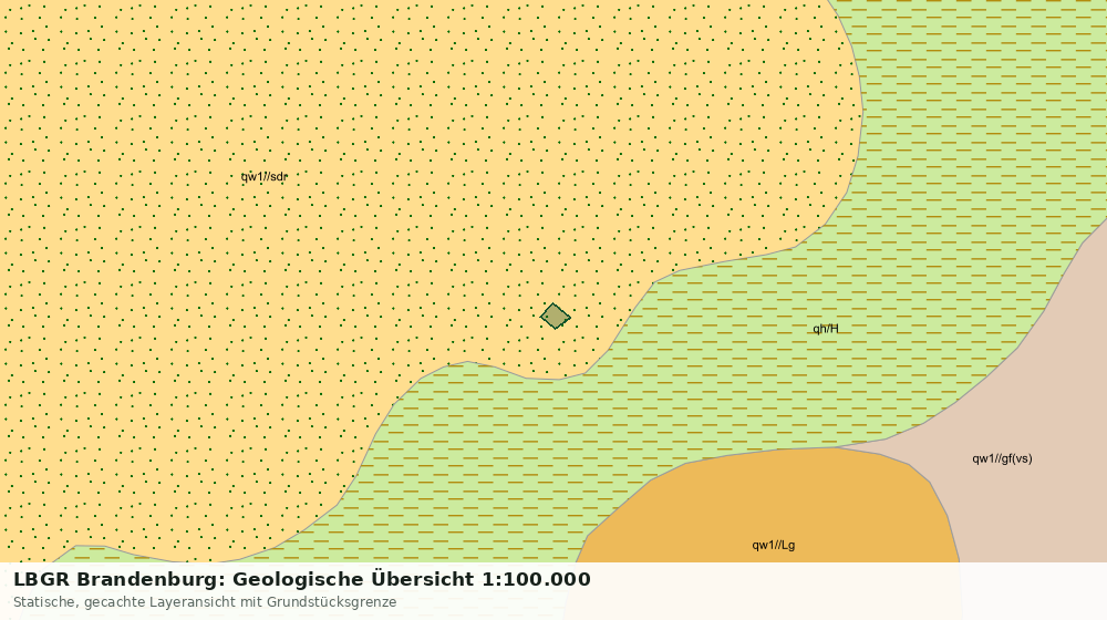 Statische Kartenansicht: LBGR Brandenburg: Geologische Übersicht 1:100.000