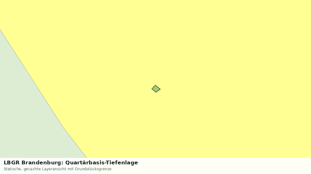 Statische Kartenansicht: LBGR Brandenburg: Quartärbasis-Tiefenlage