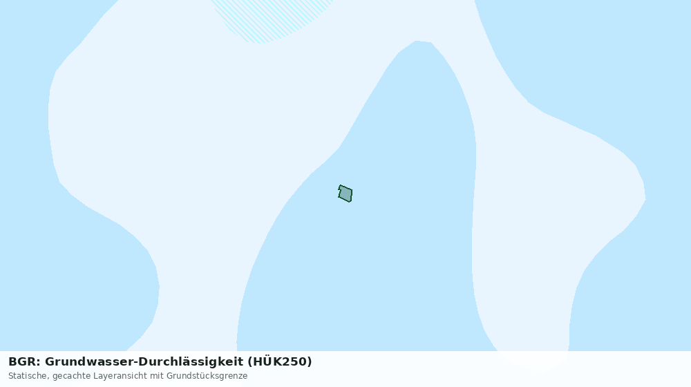 Statische Kartenansicht: BGR: Grundwasser-Durchlässigkeit (HÜK250)
